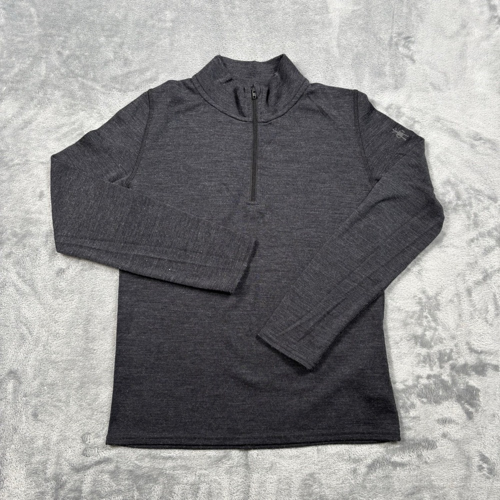 Smartwool Kids Classic Thermal Merino Base Layer 1/4 Zip Pullover Size XL - Picture 1 of 7